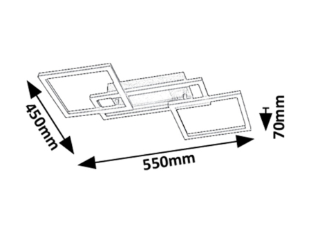 Plafoniera Rabalux Ellinor LED 40W 3700lm 3000-6500K metal plastic crom alb IP20 [10]