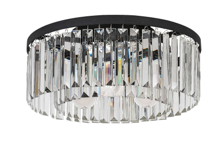 ILUMINAT - Plafoniera Rabalux Eloisa E27 E27 3x MAX 25W metal black stil clasic, IP20 71093
