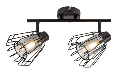Moderne - Plafoniera Rabalux Emerencia E14 E14 2x MAX 40W metal black stil industrial, IP20 73068