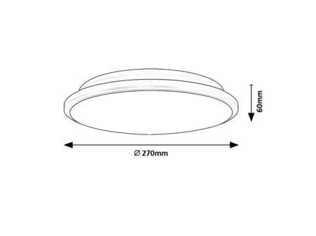 Plafoniera Rabalux Engon LED 18W 940lm 3000 plastic black stil modern 230V, 50Hz IP20 71126 [6]