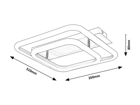 Plafoniera Rabalux Fandral LED 33W 2870lm 4000K metal plastic crom satin alb IP20 [3]