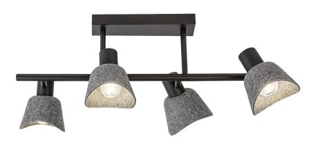Plafoniera Rabalux Farelia E14 E14 4X MAX 10W metal black stil modern, IP20 73010 [4]