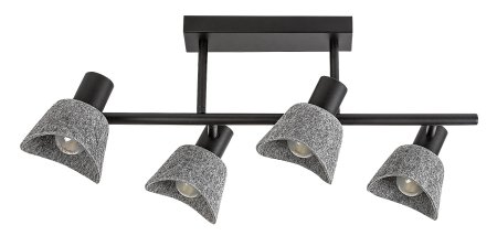 Plafoniera Rabalux Farelia E14 E14 4X MAX 10W metal black stil modern, IP20 73010 [1]