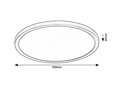Plafoniera Rabalux Gonzalo LED 36W 2750lm 3000,4000,6000 plastic black stil tehnic 230V, 50Hz IP20 71098 [7]