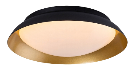 ILUMINAT - Plafoniera Rabalux Hafsa LED 20W 1080lm 3000 metal black gold stil modern 230V, 50Hz IP20 71188