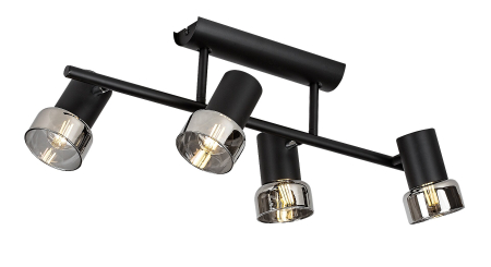 Plafoniera Rabalux Hatice E14 E14 4x MAX 15W   metal black stil minimal 230V, 50Hz IP20 73054 [5]