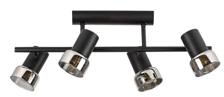 Plafoniera Rabalux Hatice E14 E14 4x MAX 15W   metal black stil minimal 230V, 50Hz IP20 73054 [1]