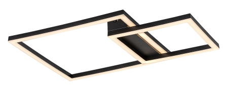 Plafoniere - Plafoniera Rabalux Heleth LED 24W 1530lm 3000K metal plastic negru alb IP20