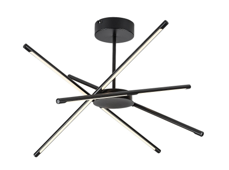 ILUMINAT INTERIOR - Plafoniera Rabalux Henli2 LED 40W 2800lm 3000 metal black stil modern 230V, 50Hz IP20 71338