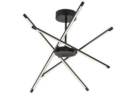 Plafoniera Rabalux Henli2 LED 40W 2800lm 3000 metal black stil modern 230V, 50Hz IP20 71338 [2]