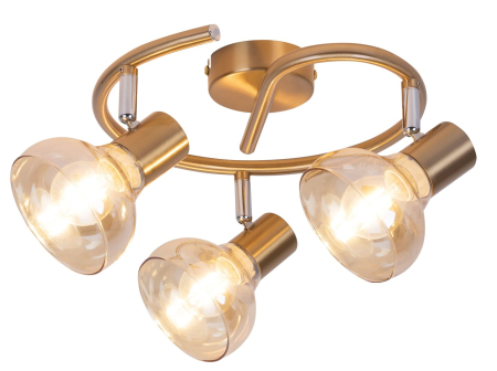 ILUMINAT - Plafoniera Rabalux Holly E14 E14 3x MAX 40W   metal antique gold stil modern 230V, 50Hz IP20 5549