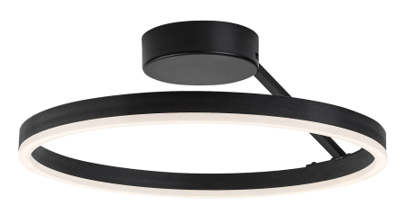 Moderne - Plafoniera Rabalux Isaure LED 24W 1600lm 3000, 4000, 6500K metal acril negru alb IP20