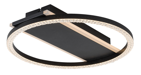 ILUMINAT - Plafoniera Rabalux Kerstin LED 24W 1680lm 3000 metal black stil modern 230V, 50Hz IP20 71369