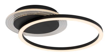 Moderne - Plafoniera Rabalux Kerstin LED 24W 1800lm 3000K metal black stil modern, IP20 71368