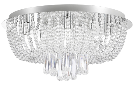 Moderne - Plafoniera Rabalux Larisha G9 6x MAX 40W  metal sticlă crom IP20