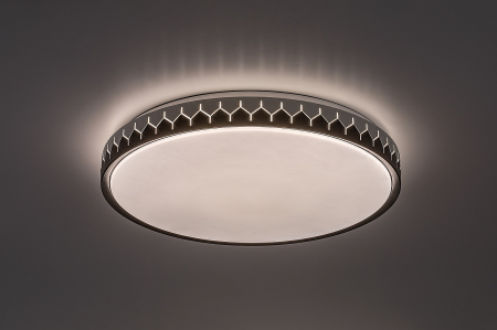 Plafoniera Rabalux Malin LED 48W 3000lm 3000K-6500K metal black gray stil modern, IP20 71304 [4]