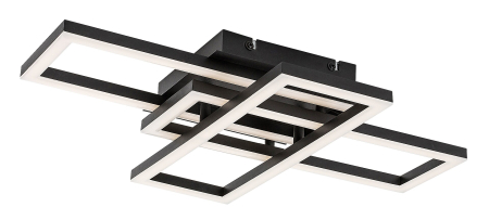 ILUMINAT - Plafoniera Rabalux Mereni LED 40W 2560lm 3000K-6500K metal black stil modern, IP20 71394