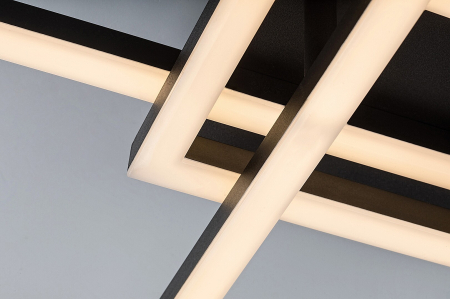 Plafoniera Rabalux Mereni LED 40W 2560lm 3000-6500K metal plastic negru alb IP20 [5]