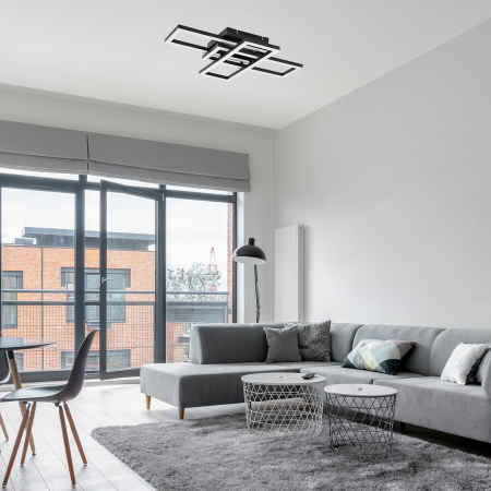 Plafoniera Rabalux Mereni LED 40W 2560lm 3000-6500K metal plastic negru alb IP20 [14]