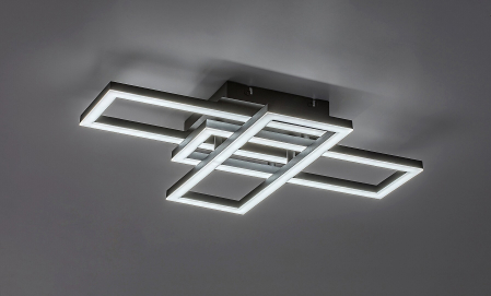 Plafoniera Rabalux Mereni LED 40W 2560lm 3000-6500K metal plastic negru alb IP20 [4]