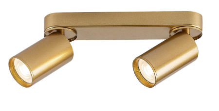 Plafoniere - Plafoniera Rabalux Mirina GU10 2X MAX 5W  metal aluminiu auriu IP20