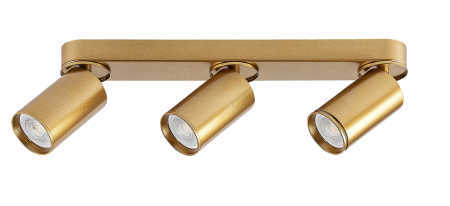 Plafoniera Rabalux Mirina GU10 3X MAX 5W  metal aluminiu auriu IP20 [1]
