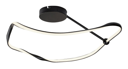 Moderne - Plafoniera Rabalux Mirossi LED 38W 2240lm 4000K metal silicon negru alb IP20