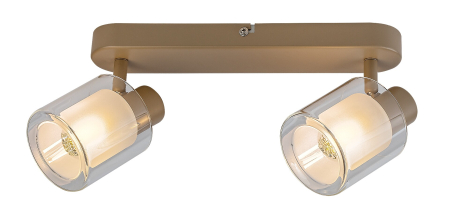 Moderne - Plafoniera Rabalux Mirral E14 E14 2x MAX 15W metal gray beige stil modern, IP20 73064