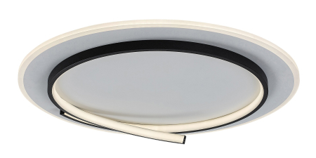 Plafoniere - Plafoniera Rabalux Niloo LED 40W 2600lm 4000K metal plastic negru alb IP20