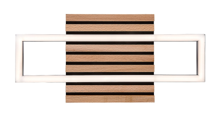 Plafoniera Rabalux Noxelle LED 12W 670lm 3000K, 4500, 6000 metal/ lemn mat black wood stil scandinav, IP20 71455 [7]