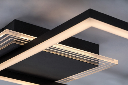 Plafoniera Rabalux Ottavia LED 24W 2000lm 3000K metal acril negru alb IP20 [3]