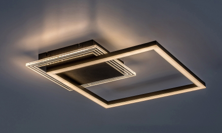 Plafoniera Rabalux Ottavia LED 24W 2000lm 3000K metal acril negru alb IP20 [2]