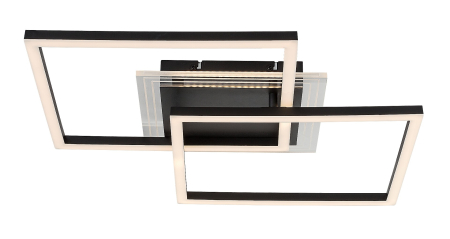 Plafoniera Rabalux Ottavia LED 28W 2300lm 3000K metal acril negru alb IP20 [4]