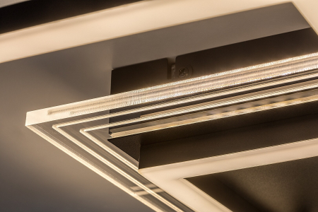 Plafoniera Rabalux Ottavia LED 28W 2300lm 3000K metal acril negru alb IP20 [3]