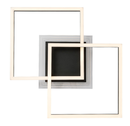 Plafoniera Rabalux Ottavia LED 28W 2300lm 3000K metal acril negru alb IP20 [5]