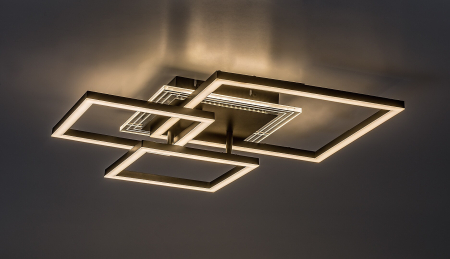 Plafoniera Rabalux Ottavia LED 40W 3100lm 3000K metal acril negru alb IP20 [2]
