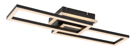 Moderne - Plafoniera Rabalux Ramin LED 30W 2610lm 3000-6500K metal plastic negru alb IP20