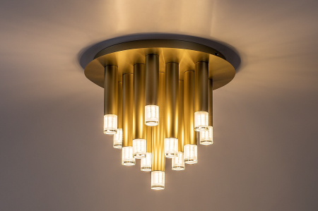 Plafoniera Rabalux Ramira G9 13x MAX 5W  metal acril auriu IP20 [3]