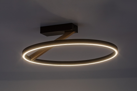 Plafoniera Rabalux Renara LED 24W 1150lm 3000 metal black gold stil  230V, 50Hz IP20 71351 [2]