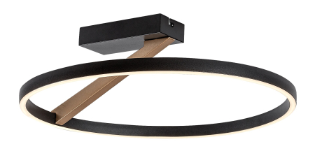 ILUMINAT - Plafoniera Rabalux Renara LED 24W 1150lm 3000 metal black gold stil  230V, 50Hz IP20 71351