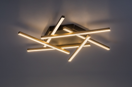 Plafoniera Rabalux Severine LED 40W 2060lm 3000K metal black gold stil modern, IP20 71365 [4]