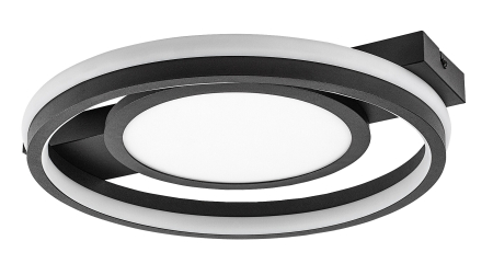 ILUMINAT INTERIOR - Plafoniera Rabalux Shirin LED 40W 2100lm 3000-6500 metal black stil modern 230V, 50Hz IP20 71401