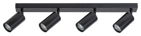 ILUMINAT - Plafoniera Rabalux Solo GU10 GU10 4x MAX 25W metal black stil minimal, IP20 2086