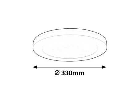 Plafoniera Rabalux Sonnet LED 30W 2800lm 4000KK metal white stil functional, IP20 1490 [5]