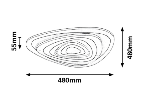 Plafoniera Rabalux Taneli LED 51W 3685lm 3000-6500K metal acril alb alb IP20 [8]