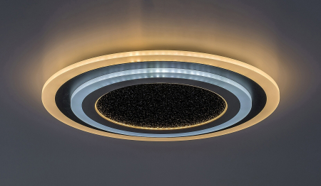 Plafoniera Rabalux Taneli2 LED 56W 3050lm 3000K,4000K,6000 metal black chrome stil modern, IP20 71316 [2]