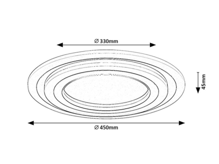 Plafoniera Rabalux Taneli2 LED 56W 5350lm 3000,4000,6000K metal acril crom alb IP20 [9]