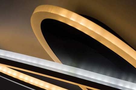 Plafoniera Rabalux Taneli2 LED 70W 6250lm 3000,4000,6000K metal acril negru/ auriu alb IP20 [6]