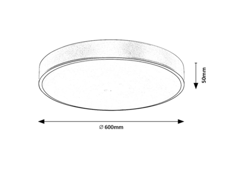 Plafoniera Rabalux Tesia LED 60W 3760lm 3000-6000K metal plastic auriu alb IP20 [7]
