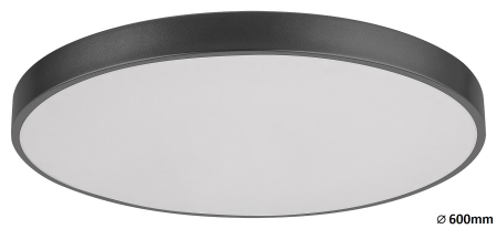 Plafoniera Rabalux Tesia LED 60W 5000lm 3000-6000K metal plastic negru mat alb IP20 [3]